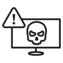 Cyber crime icon