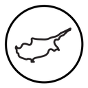 Cyprus map icon