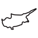 Cyprus map icon