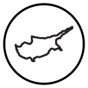 Cyprus map icon