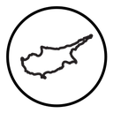 Cyprus map icon
