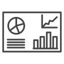 Dashboard Chart Panel Black Outline icon