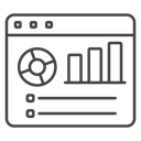 Dashboard Pie Chart Black Outline icon