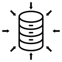 Data aggregation icon