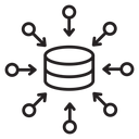 Data aggregation icon