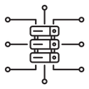 Data aggregation icon