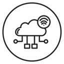 Data streaming icon