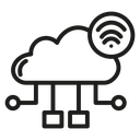 Data streaming icon