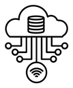 Data streaming icon