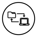 Data transfer icon