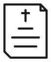 Death certificate icon