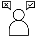 Decision Making Choice Bubbles icon