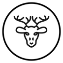 Deer animal icon