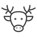 Deer rudolph icon