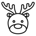 Deer rudolph 4 icon