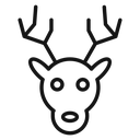 Deer rudolph icon
