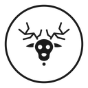 Deer rudolph icon