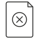 Delete Document (1) icon