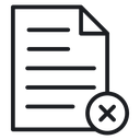 Delete Document 3 icon