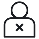 Delete user 3 icon