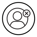Delete user icon