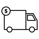 Delivery cost icon