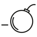 Demolition Bomb Line icon