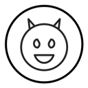 Demon devil icon