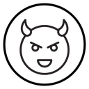Demon devil icon