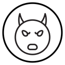 Demon devil icon