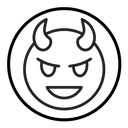 Demon devil icon