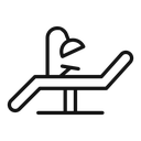 Dental chair icon