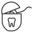 Dental floss icon