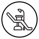 Dentist chair icon