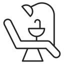 Dentist chair icon
