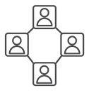 Dependency Black Outline icon