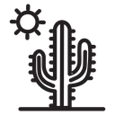 Desert cactus icon
