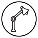 Desk lamp icon