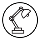 Desk lamp icon