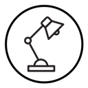 Desk lamp icon