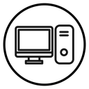 Desktop computer icon