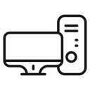 Desktop computer icon