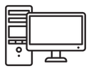 Desktop computer icon