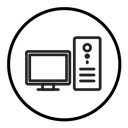 Desktop computer icon