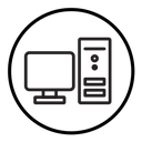 Desktop computer icon