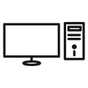 Desktop computer icon