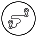 Destination distancing icon