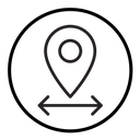 Destination distancing icon