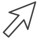 Diagonal Cursor Pointer icon
