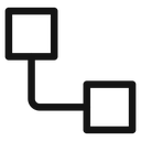 Diagram nested 4 icon